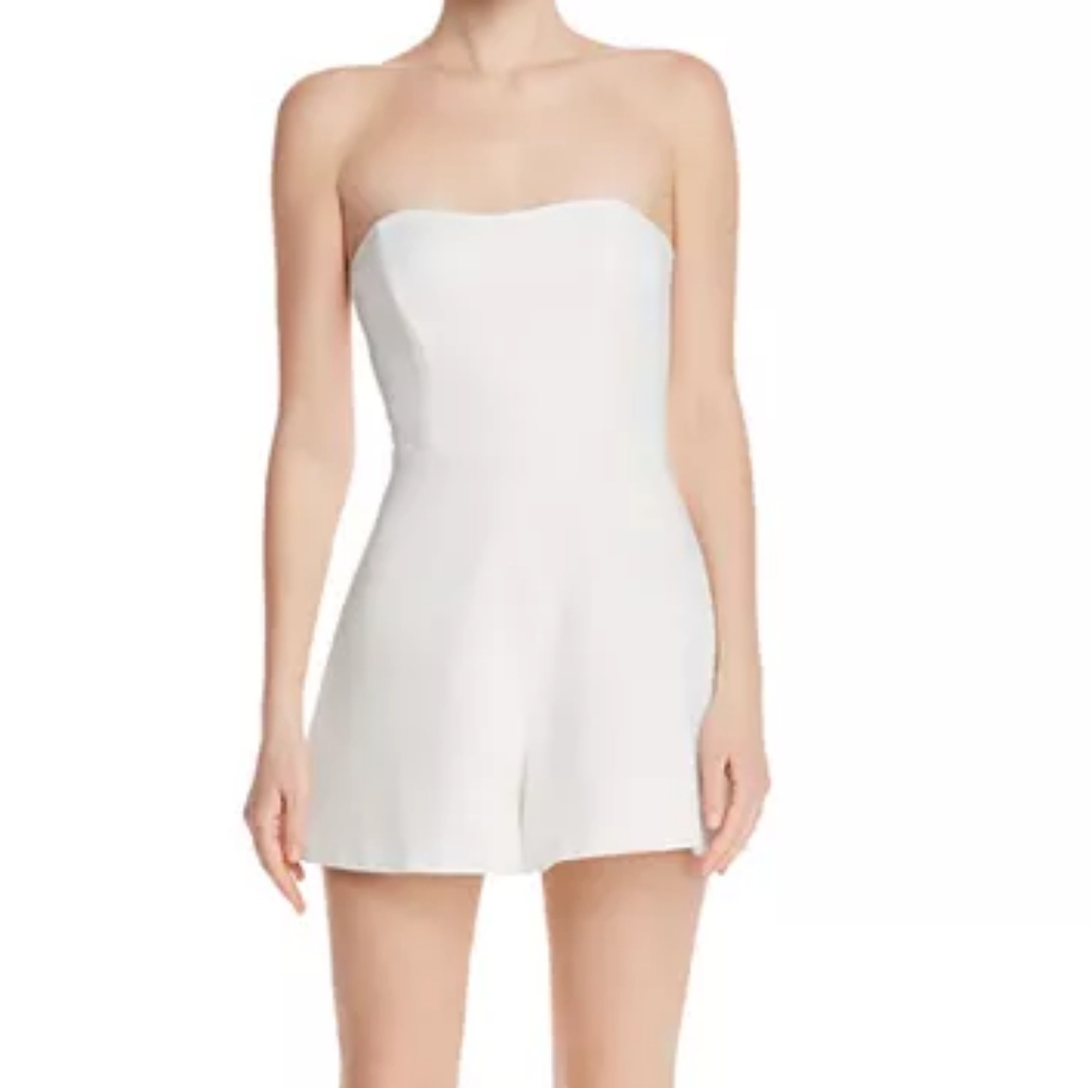White Strapless French Connection Romper NWT